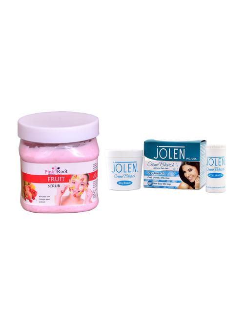 jolen oxy bleach crème 35g and pink root foot spa cream 500ml - 15030086 - Very Small Image - 1