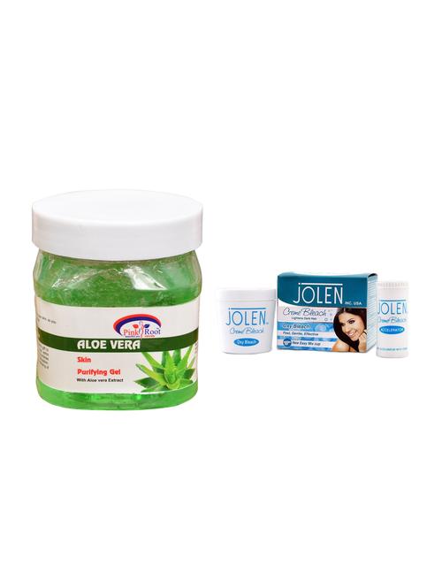 jolen oxy bleach crème 35g and pink root hair repair spa 500ml - 15030087 - Very Small Image - 1