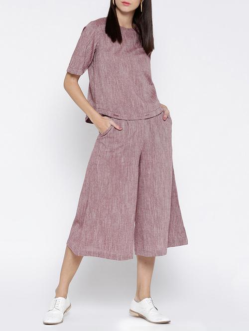 solid pink cotton western wear set - 15030260 - Very Small Image - 1