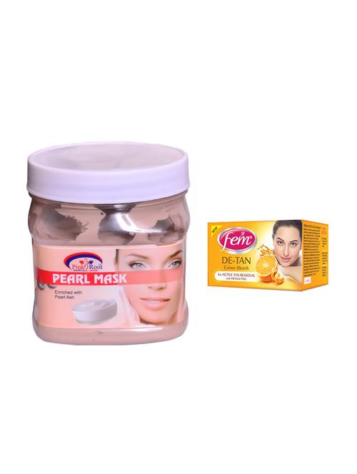 fem de-tan cr?me bleach and pink root pearl mask 500ml - 15033479 - Very Small Image - 1