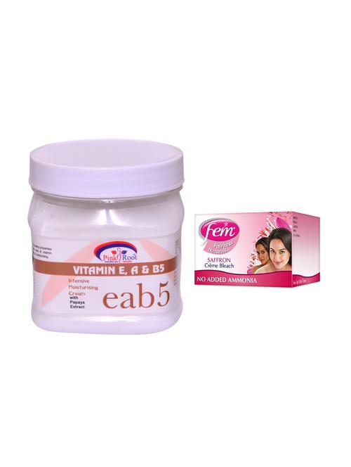 fem saffron cr?me bleach and pink root vitamin eab5 cream 500ml - 15033509 - Very Small Image - 1