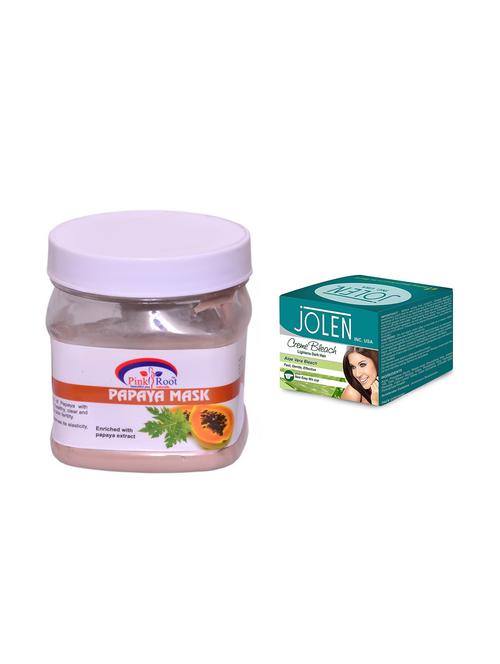 jolen aloe vera bleach crème 18g and pink root papaya mask 500ml - 15033526 - Very Small Image - 1