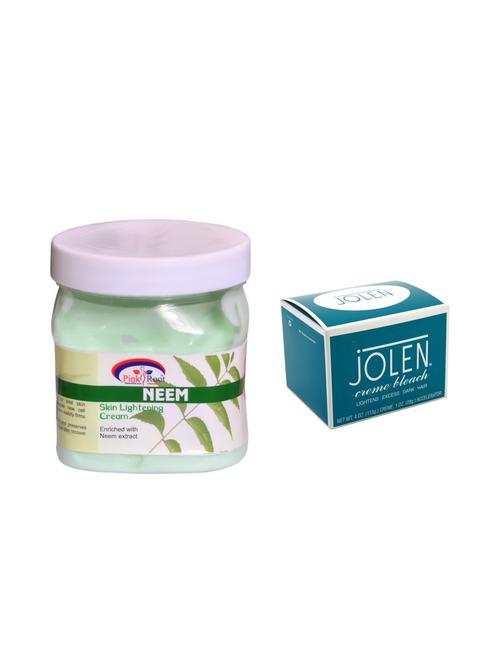jolen cr?me bleach 18g and pink root neem cream 500ml - 15033534 - Very Small Image - 1