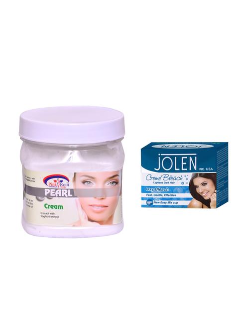 jolen oxy bleach cr?me 35g and pink root pearl cream 500ml - 15033559 - Very Small Image - 1