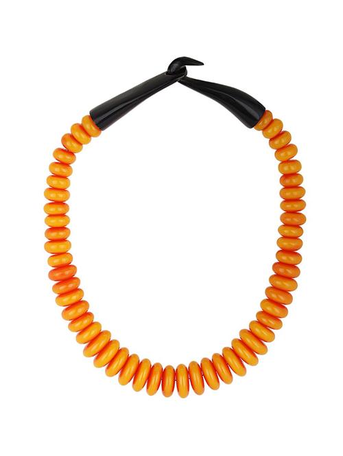 yellow metal short necklace - 15033991 - Very Small Image - 1