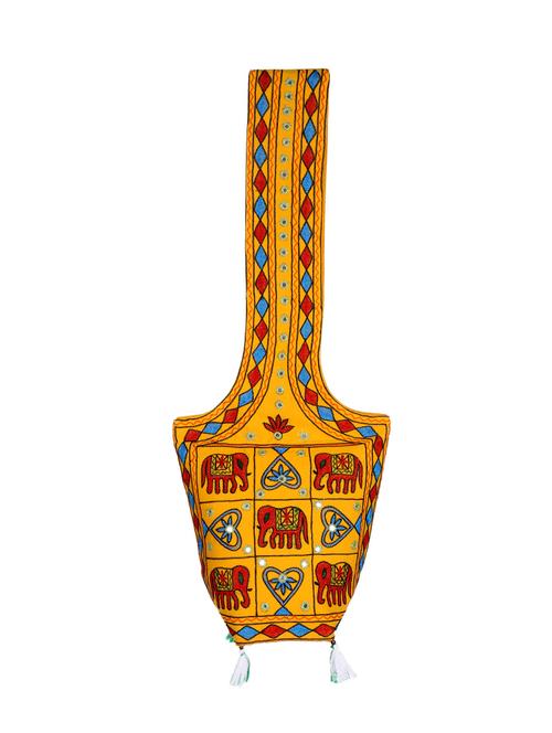 yellow cotton sling bag - 15036204 - Very Small Image - 1