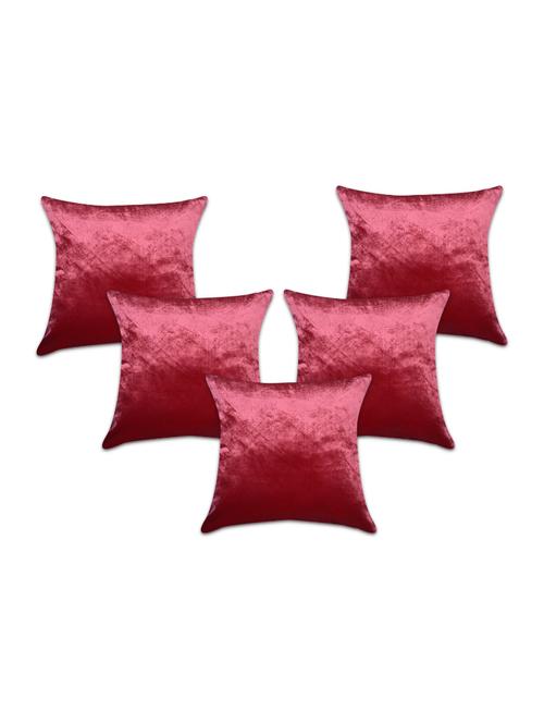 velvet solid cushion cover ( 45 x 45 cm, pack of - 1 ) - 15040383 - Very Small Image - 1