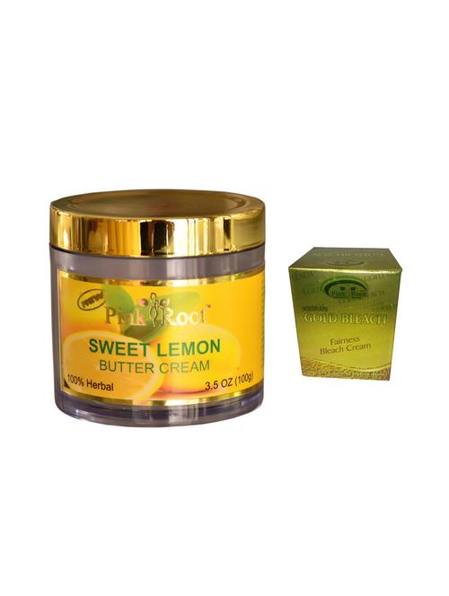 pink root gold bleach 50g, pink root sweet lemon butter cream 100gm - 15040488 - Very Small Image - 1