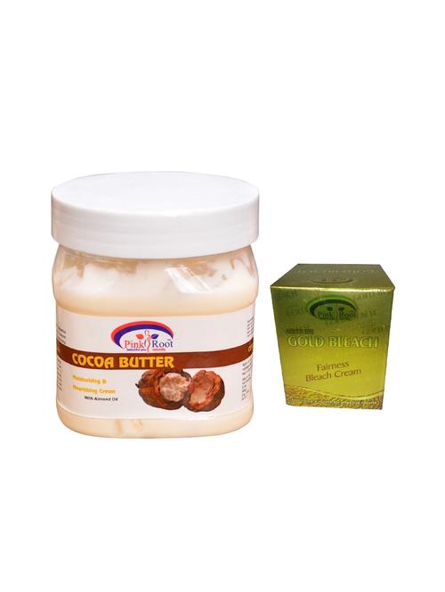 pink root gold bleach 50g and pink root cocoa butter cream 500ml - 15040501 - Very Small Image - 1