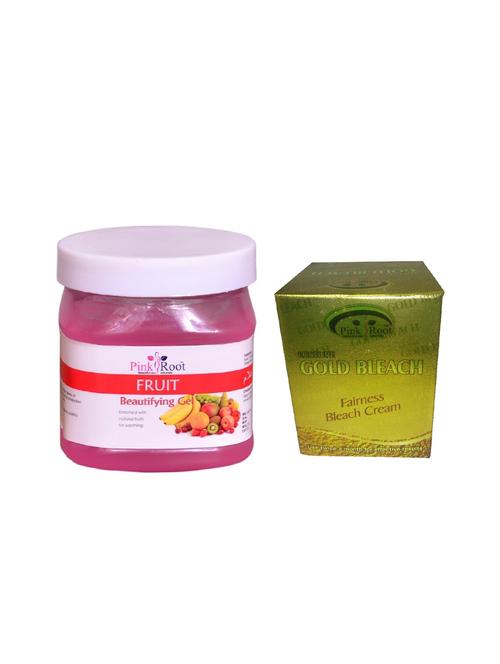 pink root gold bleach 50g and pink root fruit gel 500ml - 15040515 - Very Small Image - 1