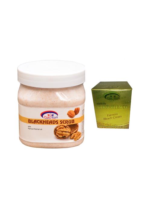 pink root gold bleach 50g and pink root bleackheads scrub 500ml - 15040526 - Very Small Image - 1