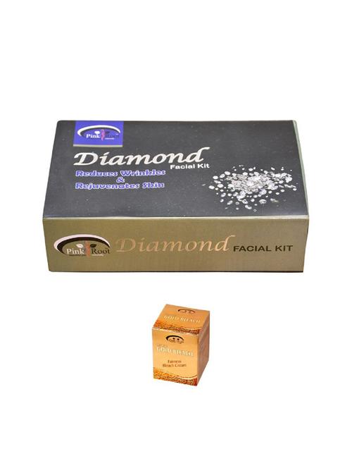 pink root gold bleach 50g and pink root diamond facial kit 83gm - 15040544 - Very Small Image - 1