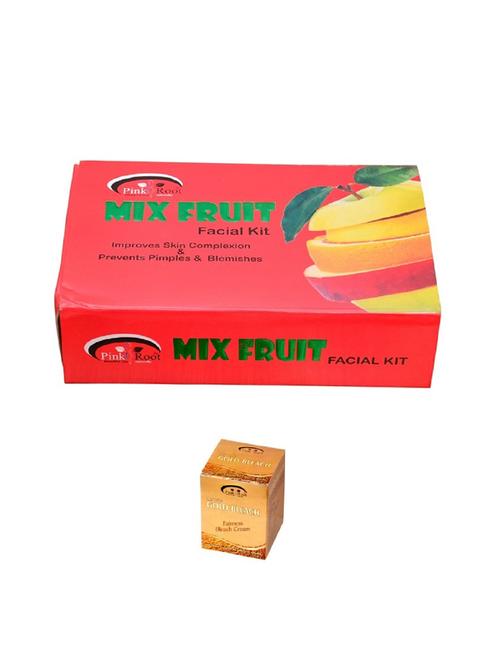 pink root gold bleach 50g and pink root mix fruit facial kit 83gm - 15040545 - Very Small Image - 1