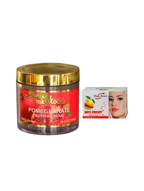 pink root mix fruit bleach 50g and pink root pomegranate butter cream 100gm - 15040550 - Very Small Image - 1