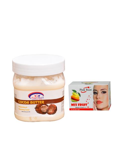 pink root mix fruit bleach 50g and pink root cocoa butter cream 500ml - 15040561 - Very Small Image - 1