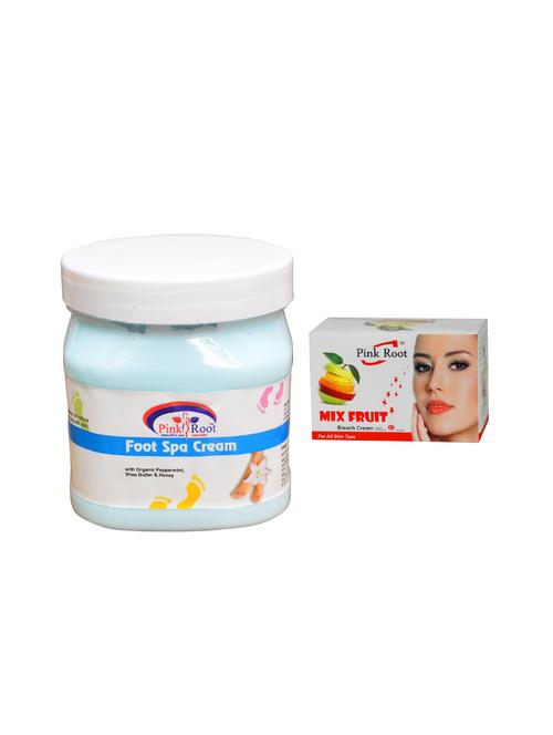 pink root mix fruit bleach 50g and pink root foot spa cream 500ml - 15040566 - Very Small Image - 1