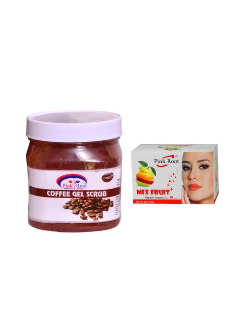 pink root mix fruit bleach 50g and pink root coffee gel scrub 500ml - 15040588 - Very Small Image - 1