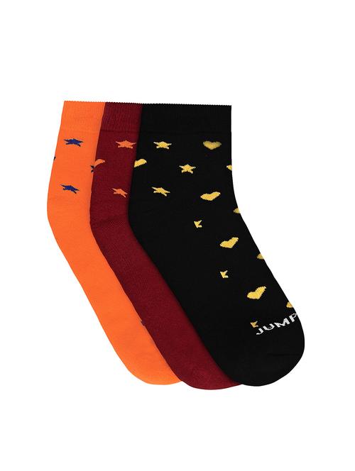 multi colored cotton ankle length sock - 15040722 - Very Small Image - 1