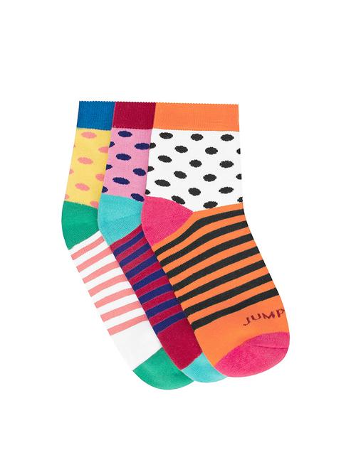 multi colored cotton ankle length sock - 15040723 - Very Small Image - 1
