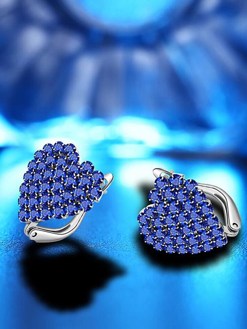 silver metal studs earrings - 15041232 - Very Small Image - 1