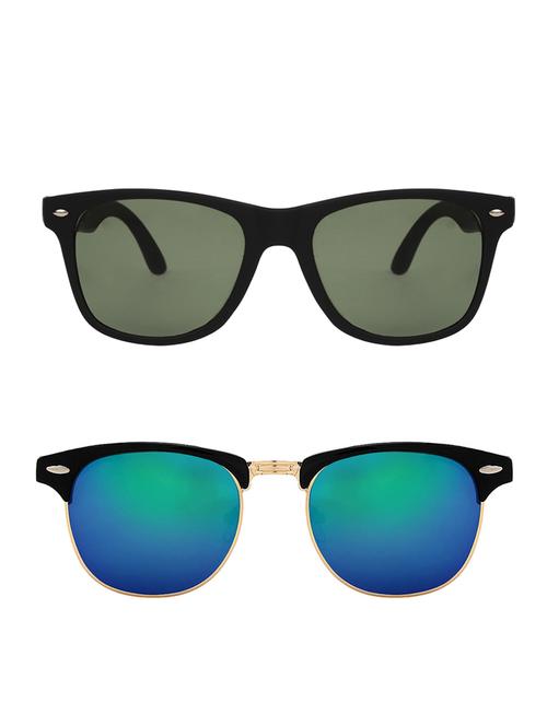 zyaden combo of two sunglasses wayfarer & clubmaster-combo-2170 - 15042390 - Very Small Image - 1