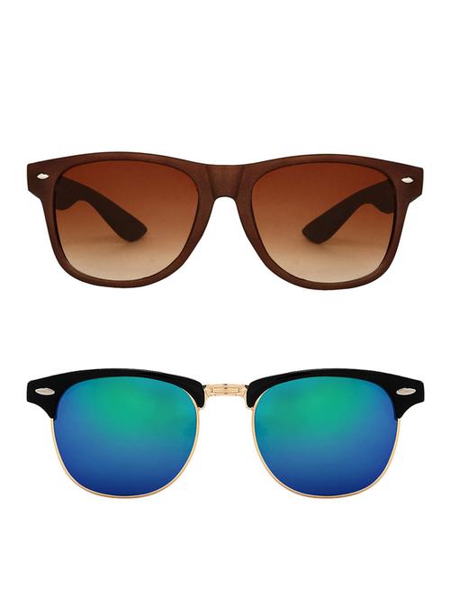 zyaden combo of two sunglasses wayfarer & clubmaster-combo-2171 - 15042391 - Very Small Image - 1