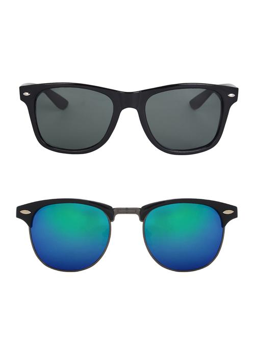 zyaden combo of two sunglasses wayfarer & clubmaster-combo-2192 - 15042401 - Very Small Image - 1