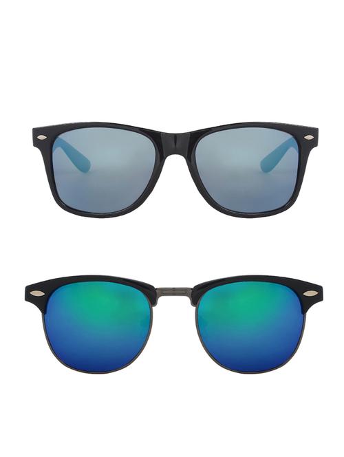 zyaden combo of two sunglasses wayfarer & clubmaster-combo-2199 - 15042408 - Very Small Image - 1