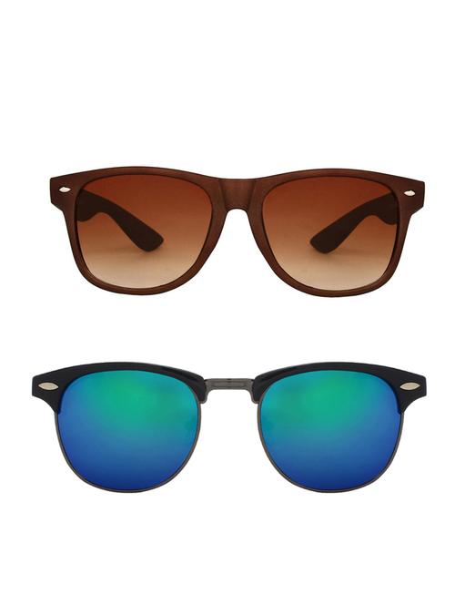 zyaden combo of two sunglasses wayfarer & clubmaster-combo-2203 - 15042412 - Very Small Image - 1