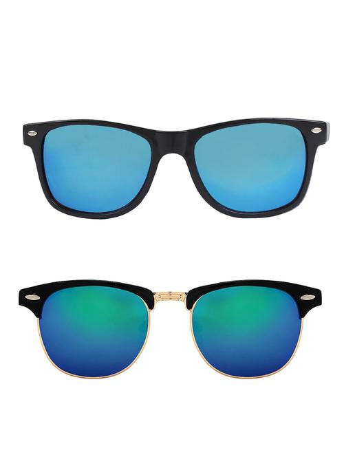 zyaden combo of two sunglasses wayfarer & clubmaster-combo-2172 - 15042430 - Very Small Image - 1