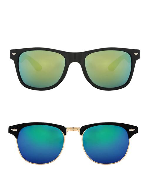 zyaden combo of two sunglasses wayfarer & clubmaster-combo-2174 - 15042432 - Very Small Image - 1
