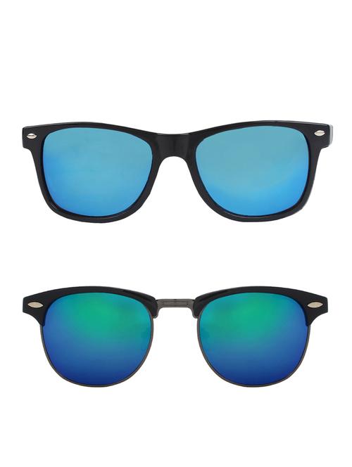 zyaden combo of two sunglasses wayfarer & clubmaster-combo-2204 - 15042441 - Very Small Image - 1