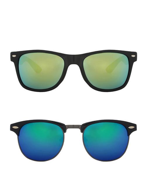 zyaden combo of two sunglasses wayfarer & clubmaster-combo-2206 - 15042443 - Very Small Image - 1