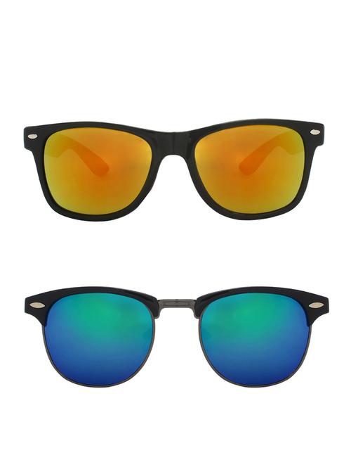 zyaden combo of two sunglasses wayfarer & clubmaster-combo-2208 - 15042445 - Very Small Image - 1