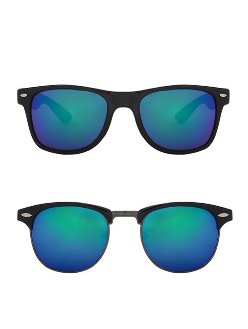 zyaden combo of two sunglasses wayfarer & clubmaster-combo-2209 - 15042446 - Very Small Image - 1