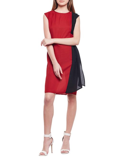 red solid sheath dress - 15042590 - Very Small Image - 1