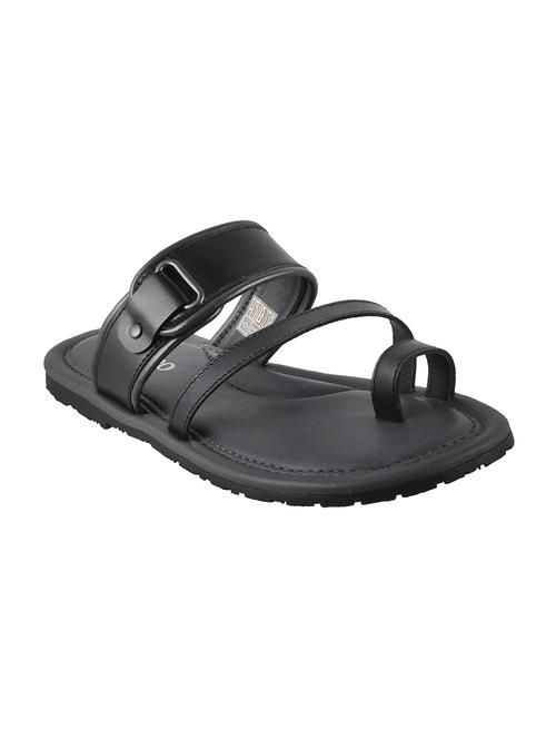 black leather slip on slipper - 15042993 - Very Small Image - 1