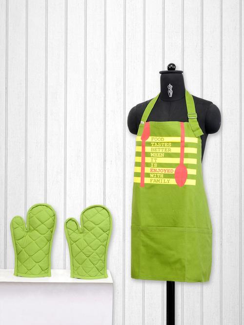 printed cotton kitchen set of 3 - 15043251 - Very Small Image - 1