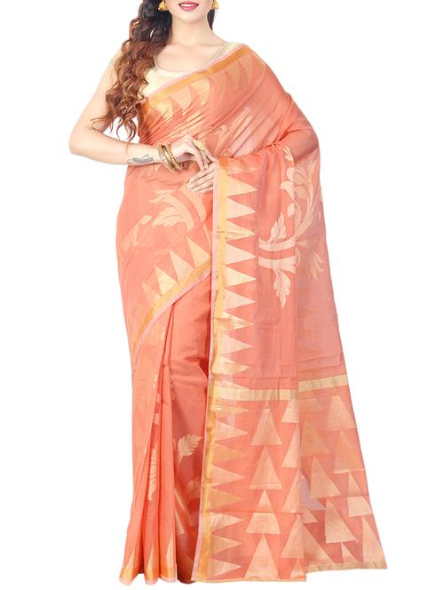 temple zari border woven saree - 15046603 - Very Small Image - 1