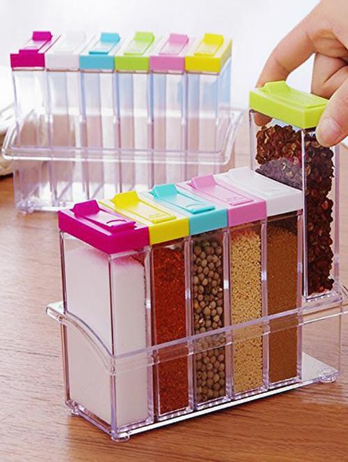 set of 6 containers spice rack - 15046985 - Very Small Image - 1