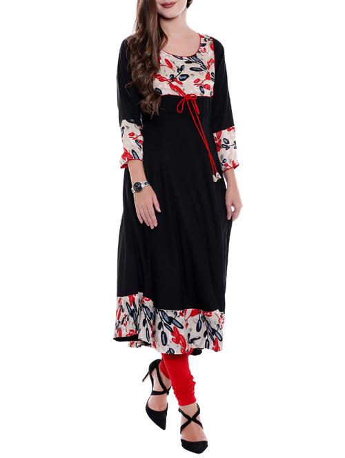 printed flared kurta - 15047122 - Very Small Image - 1