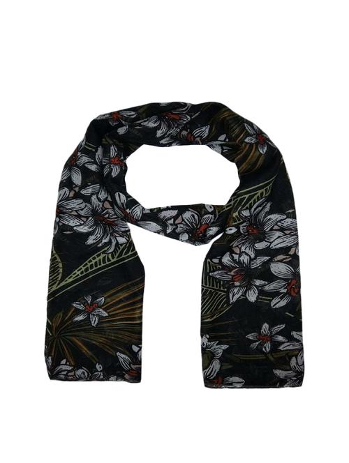 black cotton scarf - 15050155 - Very Small Image - 1
