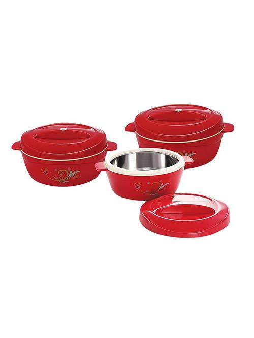 alpha casseroles gift set, 3-pieces, maroon - 15050871 - Very Small Image - 1
