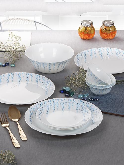 imperial sky fall opalware dinner set, 19 pieces, white - 15051021 - Very Small Image - 1