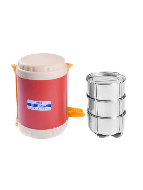 thermostar insulated 3 container lunch carrier, red - 15051141 - Very Small Image - 1