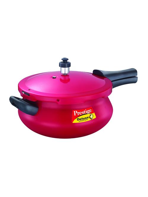 deluxe plus junior induction base aluminium pressure handi, 4.8 litres, flame red - 15051161 - Very Small Image - 1