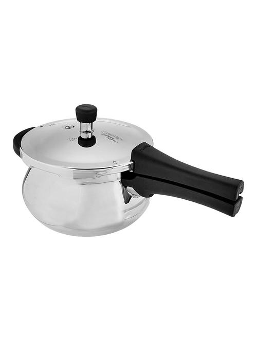 prestige deluxe alpha outer lid stainless steel pressure cooker, 3.3 litres, silver - 15051213 - Very Small Image - 1