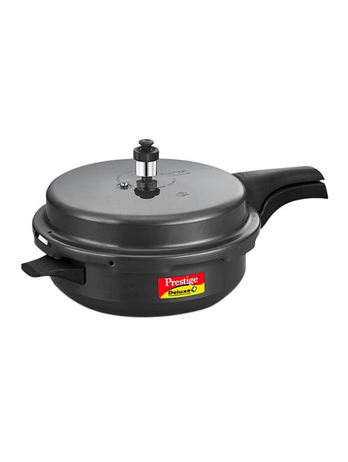 induction base hard anodized pressure cooker, 5.4 litres, black - 15051519 - Very Small Image - 1