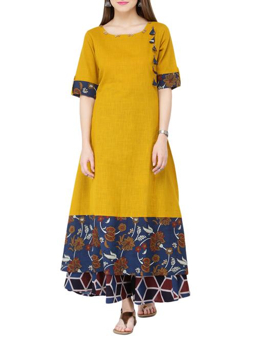 kalamkari print kurta with palazzo set - 15051645 - Very Small Image - 1