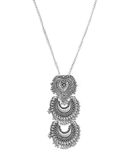 silver metal necklace - 15054552 - Very Small Image - 1